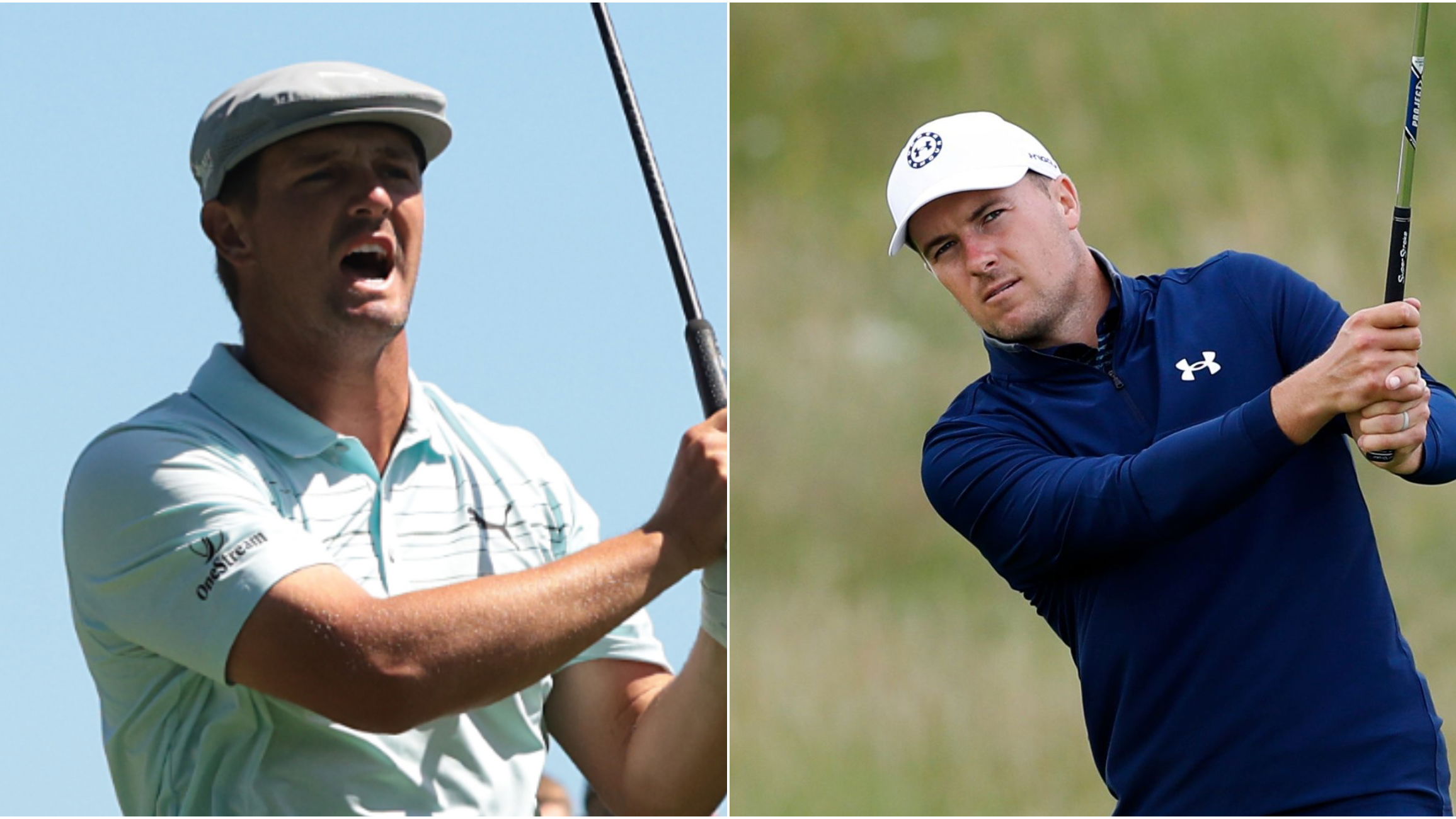 Bryson DeChambeau and Jordan Spieth paired together at the Open Championship